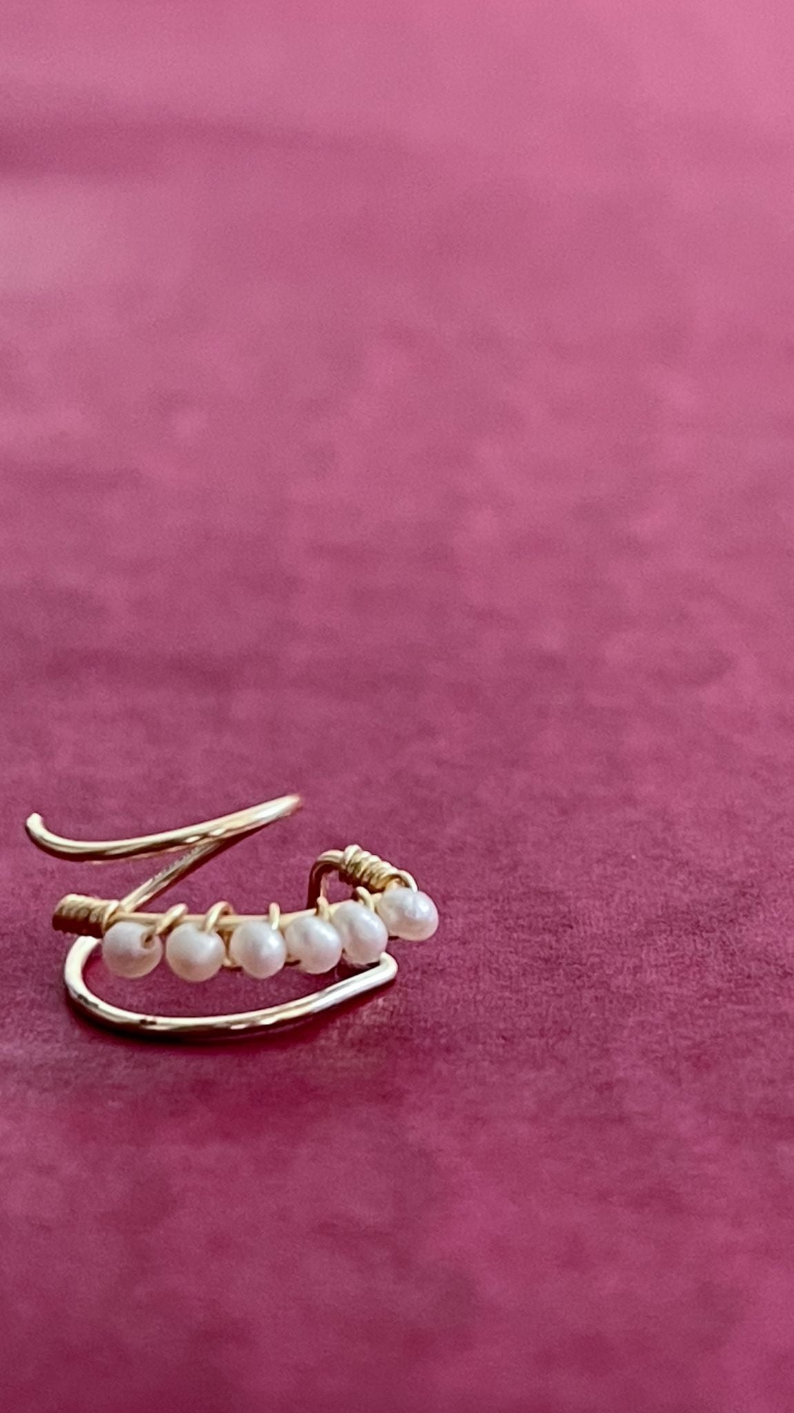 Earcuff de perlas