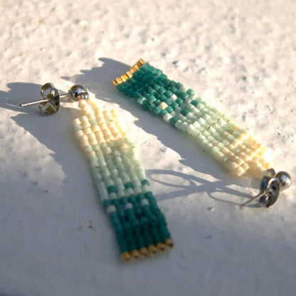 aretes modernos hechos a mano