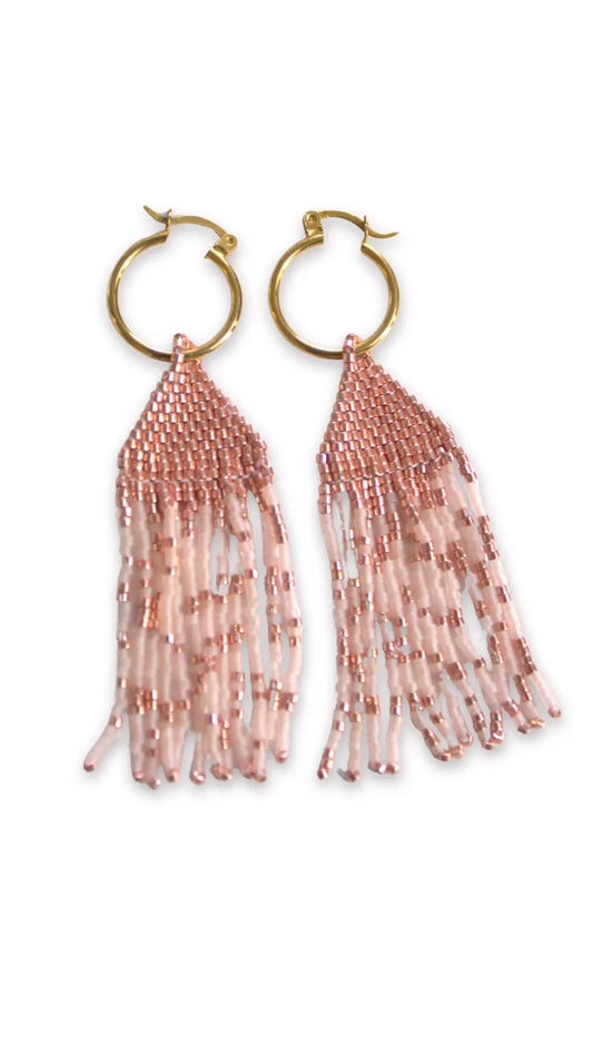 aretes artesanales ligeros miyuki