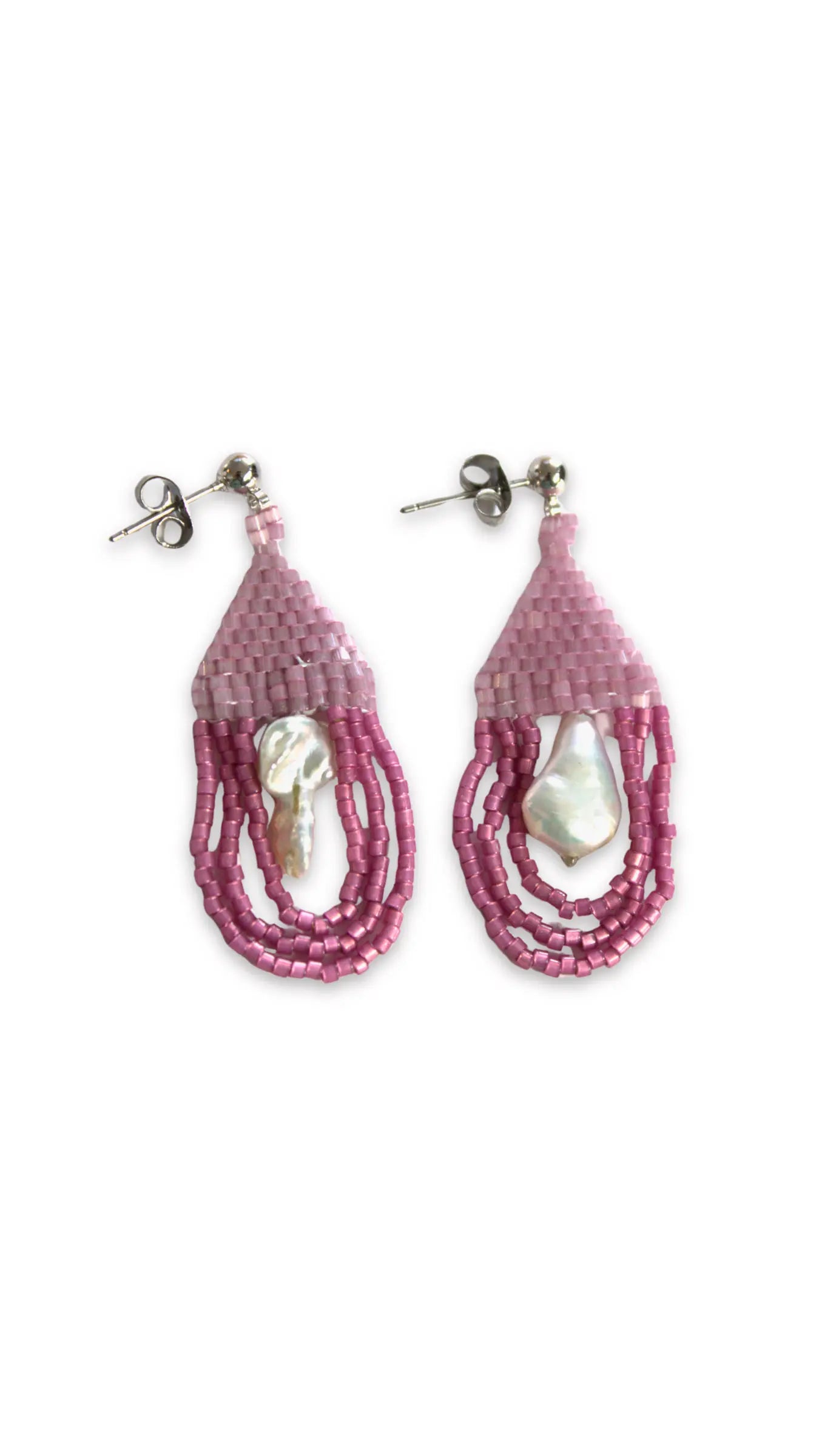 aretes artesanales de cristal