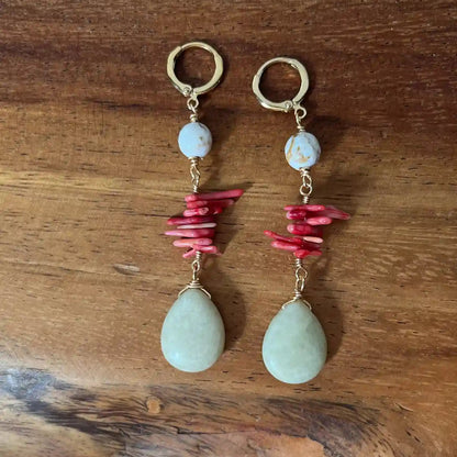 Aretes Azara hechos a mano en México