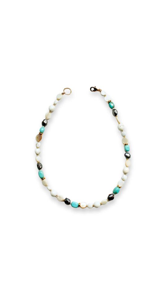 Collar Mayari con piedras naturales