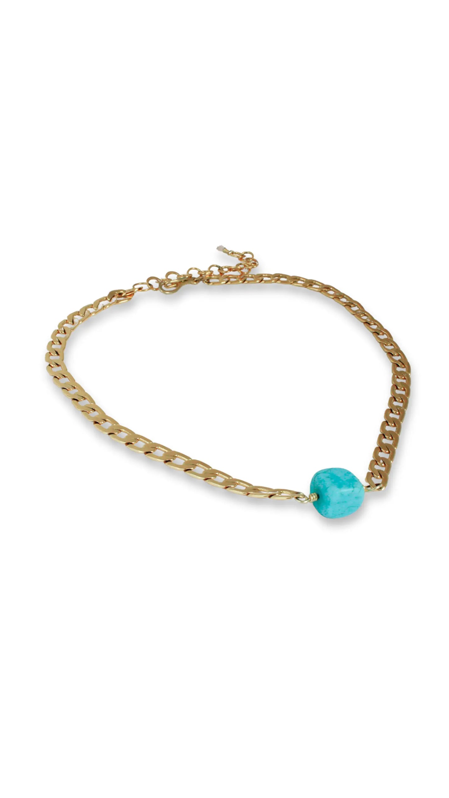 Collar oro 18K con turquesa