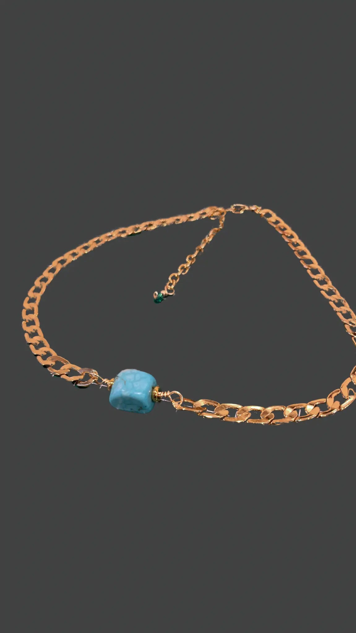 Collar Calliope artesanal con turquesa natural — URi Atelier