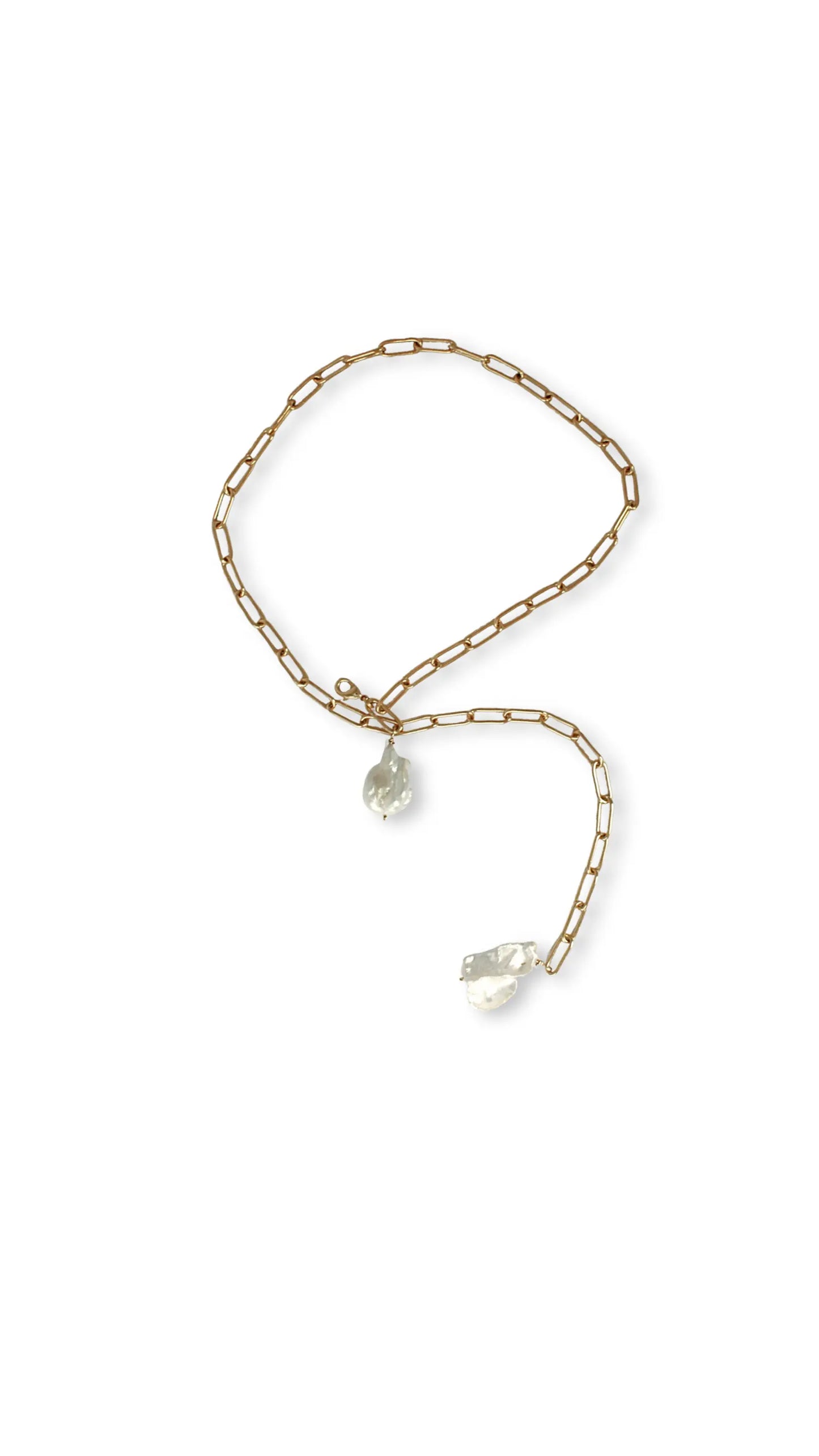 Collar largo con eslabones grandes