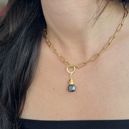 Collar con dije intercambiable oro 18K