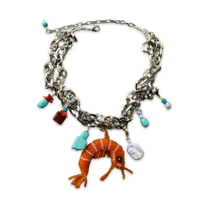 Collar Mar de Cortes Chunky con dijes de motivos de verano