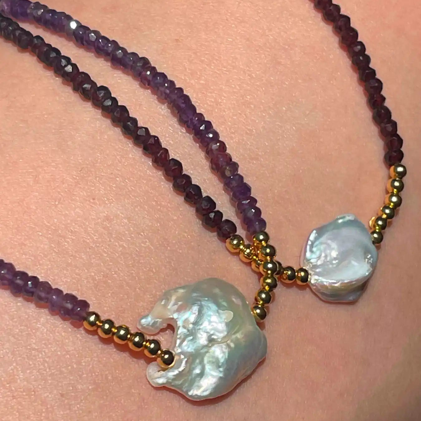 Collar de piedras naturales
