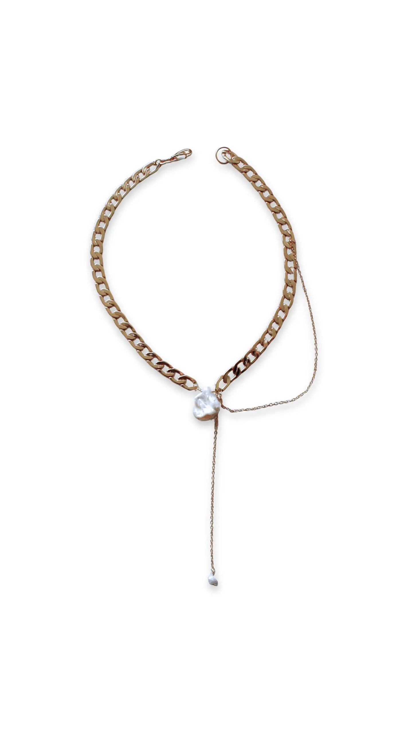 Collar Syna con perla irregular