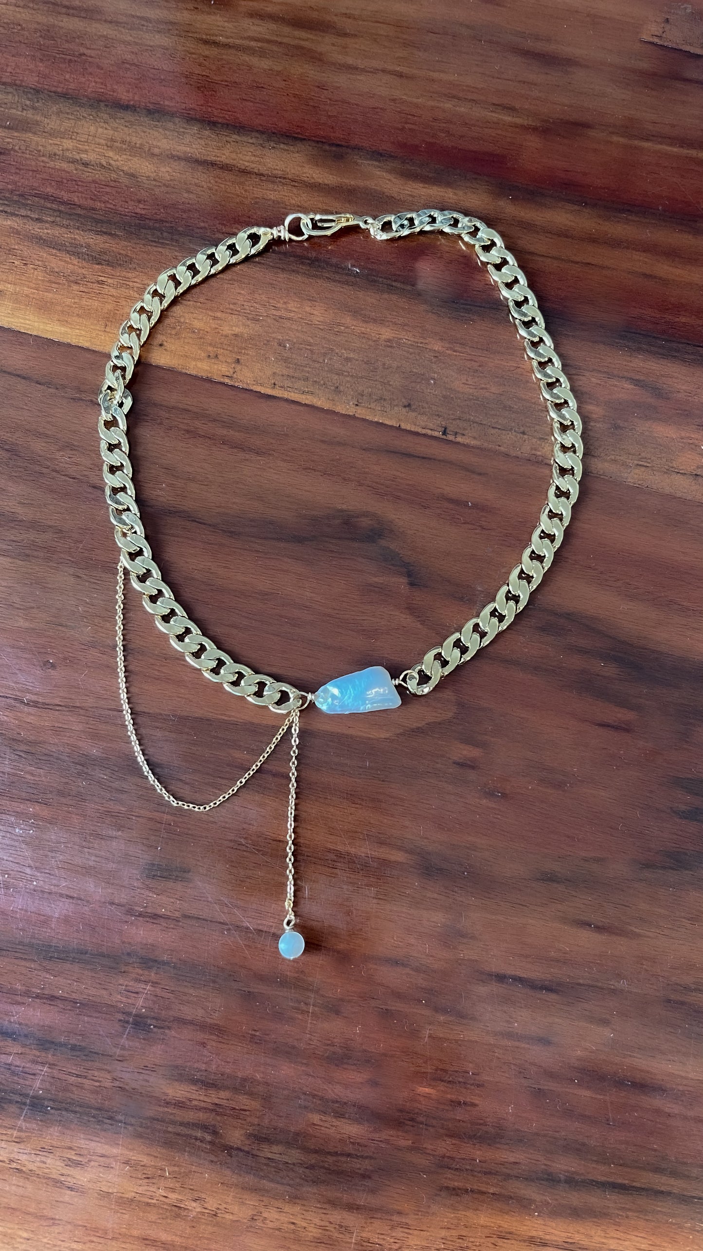 Collar Syna joyería artesanal con piedras naturales México — URi Atelier