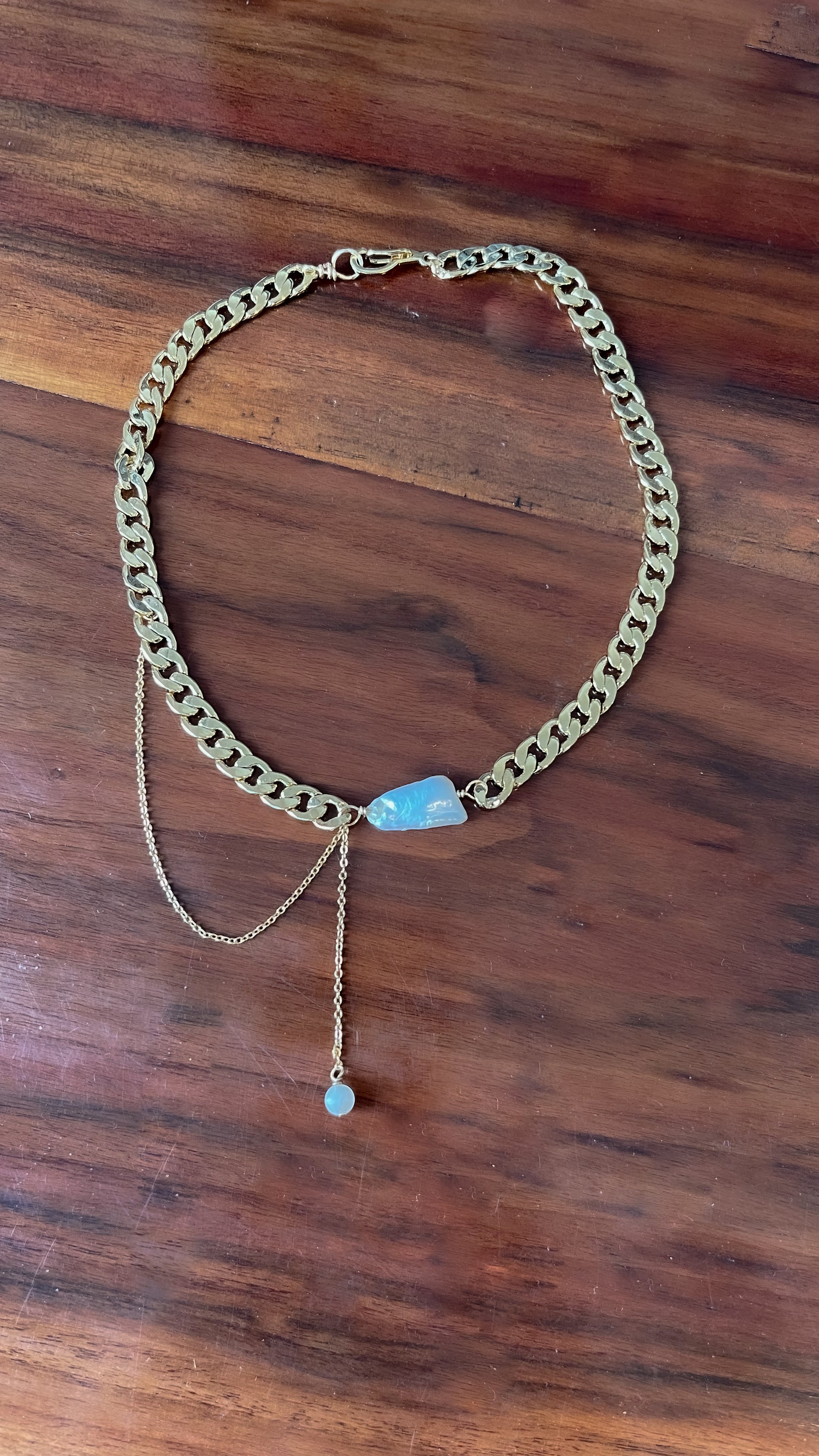 Collar Syna joyería artesanal con piedras naturales México — URi Atelier