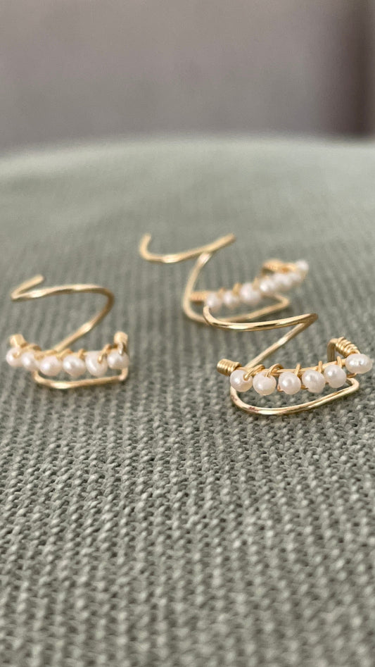 Earcuff de perlas