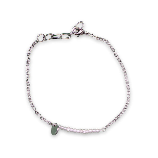 Pulsera Elara con perlas cultivadas y rodio — URi Atelier