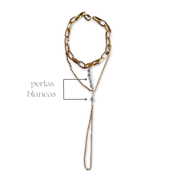 Pulsera Sareena con perlas 